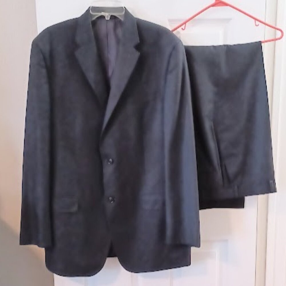 Sean John Fine Tailoring Men Tall-2-Piece gray suit Jacket 42XL/Pants 38W X 32L